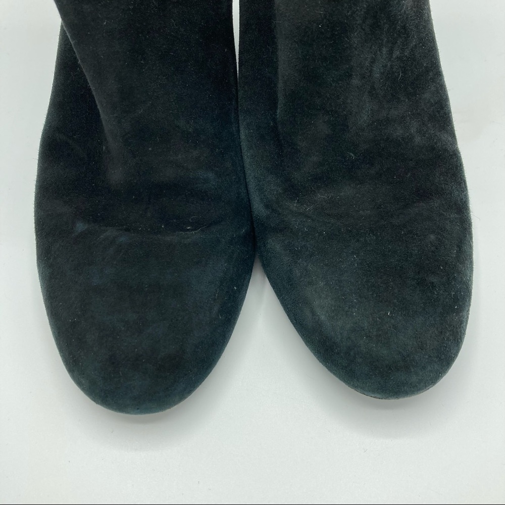 Kate Spade Holly Black Suede Ankle Boots 8.5 - Picture 3 of 10